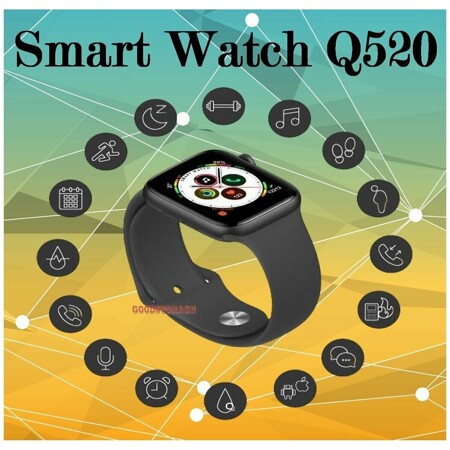 Умные часы Smart Watch Q520, черные: характеристики и цены