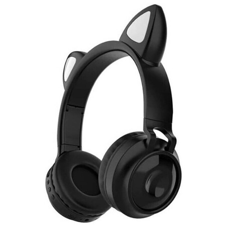 Наушники wireless headphones cat ear zw - 028, чёрные: характеристики и цены