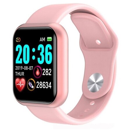 Умные Часы Smart Watch Y68, розовые: характеристики и цены