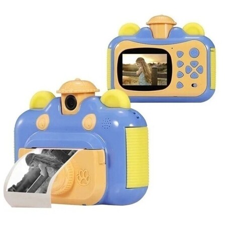 Детская камера с мгновенной печатью фотографий Leilam синий: характеристики и цены