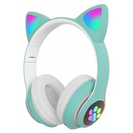 Беспроводные детские Bluetooth наушники со светящимися кошачьими ушками STN-28: характеристики и цены