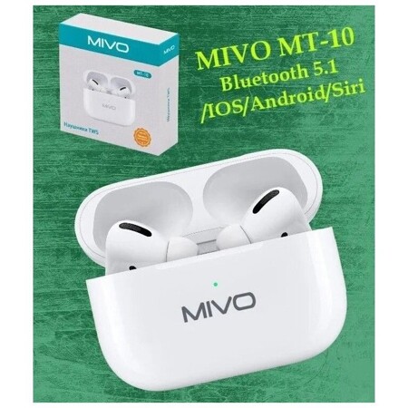 MIVO MT-10 Bluetooth 5.1 с микрофоном и сенсорным управлением / IOS / Android / Siri: характеристики и цены