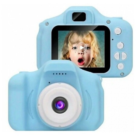 Детский цифровой мини фотоаппарат Mini Kids Camera (голубой): характеристики и цены