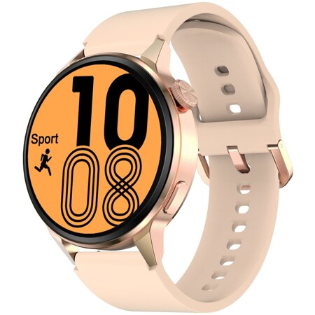 Женские умные-часы Оверсайз, с функцией звонка, измерения давления, пульса, кислорода, ЭКГ с закаленным стеклом GELIKON LINE DT-4 pink: характеристики и цены