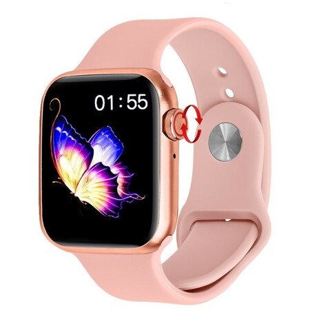 Умные часы женские Smart Watch T55 Plus,с измерением давления, пульса, калорий, физической активности, водонепроницаемые IP67 IOS Android, Розовый: характеристики и цены