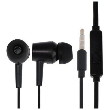 Belsis BE1221, проводные, вакуумные, микрофон, jack 3.5, кабель 1.2 м, черные: характеристики и цены