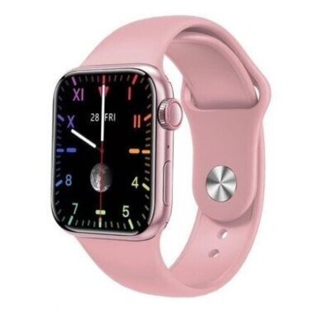 Умные смарт часы Smart Watch 7 Series Pink, 44mm, Черный, мужские, женские / Smart Watch Часы наручные / Фитнес часы / Фитнес браслет: характеристики и цены