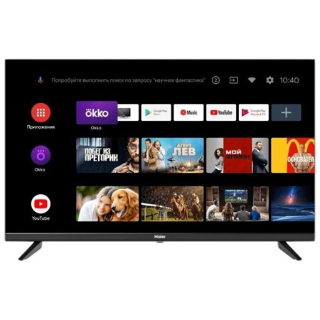 Haier 32 Smart TV DX (DH1U6GD01RU)/DVB-T2/S2/HD/SMART/Android TV, 1 шт.: характеристики и цены