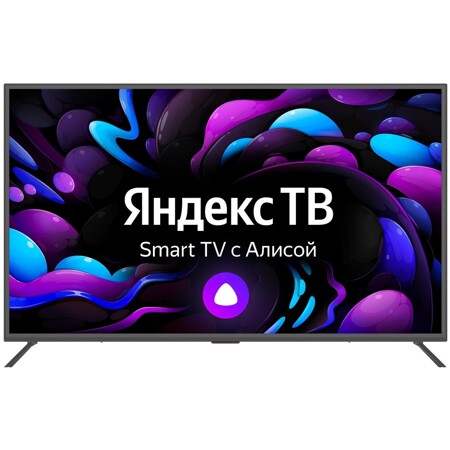 HIPER 65" Smart TV c Алисой / Wi-Fi / Bluetooth / Яндекс. ТВ / 2022: характеристики и цены
