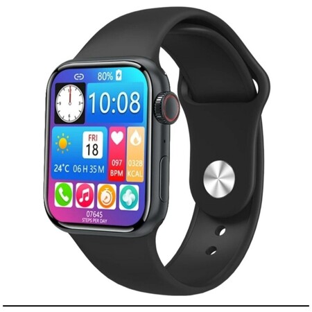 Умные смарт часы X32 PRO / Smart Watch 45мм, Series 7+ 2022 (iOS/Android), голосовое управление, разделен. экрана, NFC, беспроводная зарядка(Black): характеристики и цены