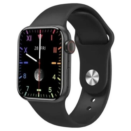 Умные часы SMART WATCH M16 PLUS 2021 44мм, (черный) с полноразмерным экраном и активным колесиком: характеристики и цены