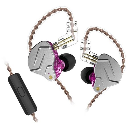 KZ Acoustics ZSN Pro с микрофоном (фиолетовый): характеристики и цены