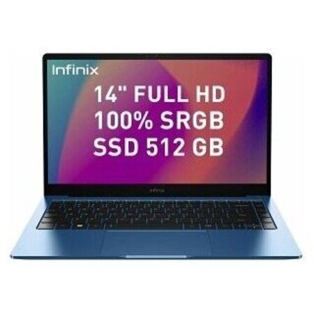 Infinix Inbook X2 (Intel Core i5-1035G1, RAM 8 ГБ, SSD 512 ГБ, Intel UHD Graphics, Windows 11 Home), Blue: характеристики и цены