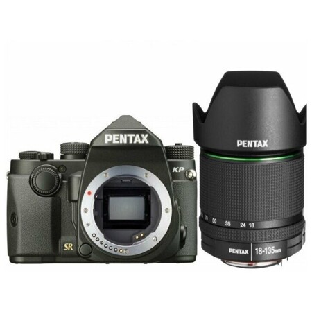 Pentax Зеркальная камера Pentax KP Body + объектив DA 18-135 WR + 3 рукоятки: характеристики и цены