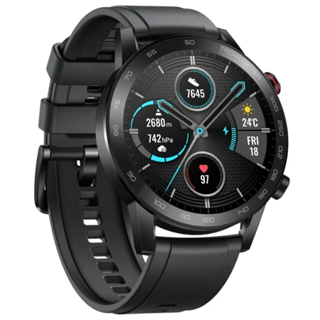 HUAWEI Honor Watch Magic 2 46 мм (silicone strap) Черный: характеристики и цены