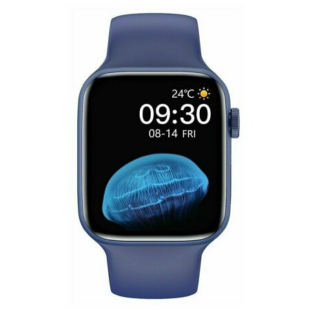Умные смарт часы PALEOHORA HW22 Smart Watches PRO6 (IOS/Android) с Full touch LED IPS экраном , приемом-ответом звонков , тонометром, пульсоксиметром, электрокардиографом, шагомером, личным тренером, 44 мм. (Синий): характеристики и цены