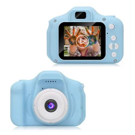 Детский цифровой мини фотоаппарат, голубой: характеристики и цены