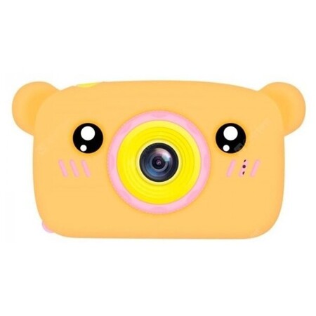 Детская цифровая камера фотоаппарат в форме медведя (Оранжевый): характеристики и цены