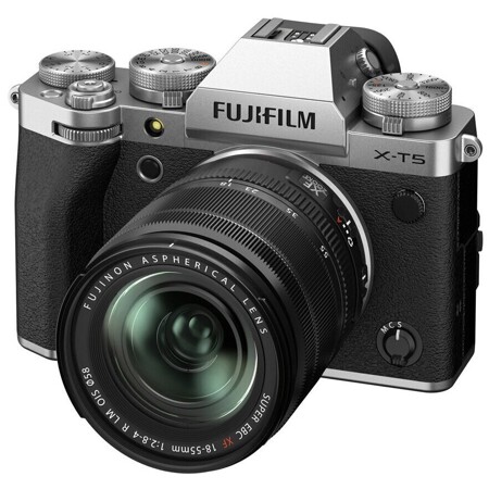Fujifilm X-T5 Kit XF 18-55mm серебристый: характеристики и цены