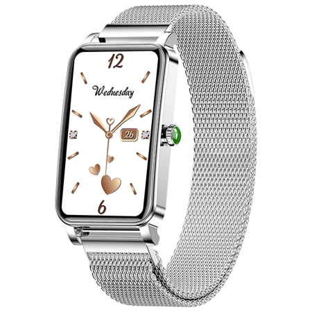 Умные часы женские Smart Watch ZX19. Смарт часы. Серебристый браслет: характеристики и цены