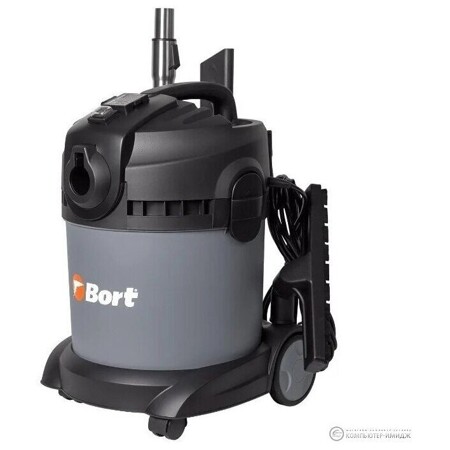 Bort Пылесос для сухой и влажной уборки BAX-1520-Smart Cle {Расход воздуха 50 л/сек; 94 л/сек; Вместимость бака 20 л; Мощность 1400 Вт; Пылесос для вл: характеристики и цены