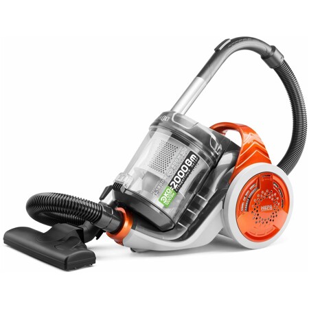 Пылесос для уборки дома мощный (бытовой), безмешковый HT-VC-010, 1200 Вт, оранжевый: характеристики и цены