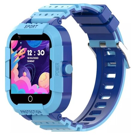 Детские 4G LTE смарт-часы с камерой и GPS-трекером WONLEX KT12 BLUE: характеристики и цены