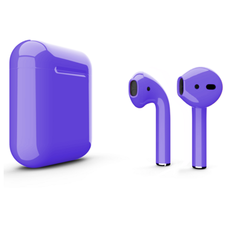 Apple AirPods 2 Color Purple (Фиолетовый глянцевый) (без беспроводной зарядки чехла) MV7N2: характеристики и цены