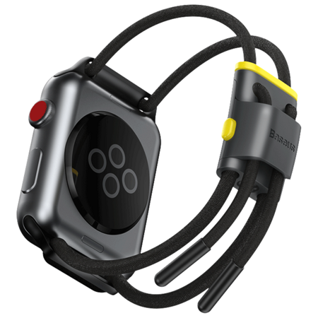 Baseus Let's go Lockable Rope Strap For AP Watch Series 3/4/5 38mm/40mm Серый+розовый: характеристики и цены