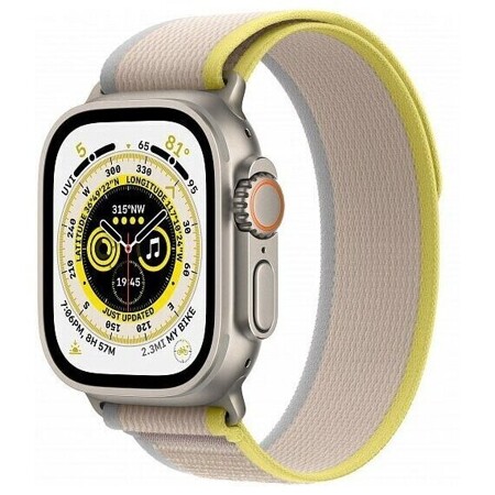 Apple Watch Ultra GPS + Cellular, 49 мм ремешок Trail (желто/бежевый): характеристики и цены