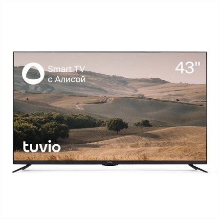 Tuvio 4К ULTRA HD DLED на платформе Яндекс. ТВ, STV-43FDUBK1R, черный: характеристики и цены
