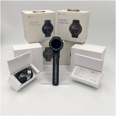 Смарт часы Amazfit A2013 T-Rex Pro черный: характеристики и цены