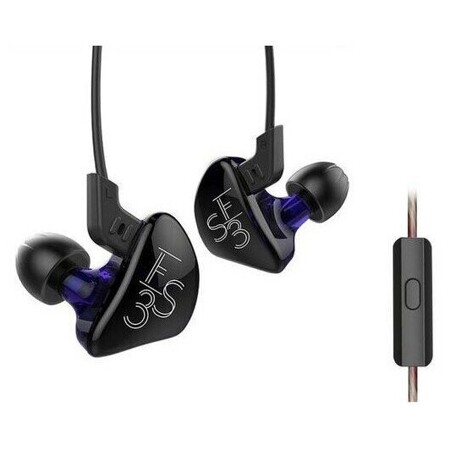 Наушники KZ ES3 гибридные HIFI DJ монитор со сменным кабелем - фиолетовые: характеристики и цены