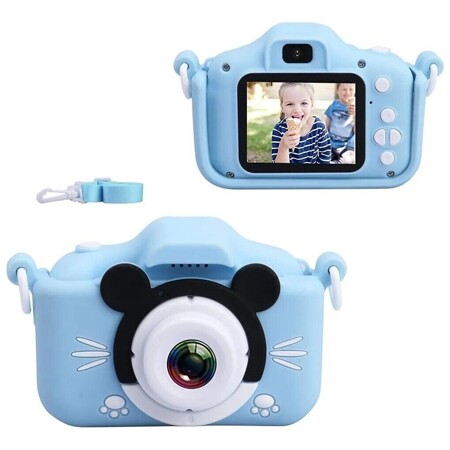 Фoтoаппарат синий детский цифровой, развивает и обучает / Фото-Видео Камера-: характеристики и цены