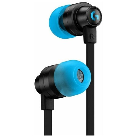 Logitech Наушники с микрофоном G333 черный голубой 1.2м вкладыши в ушной раковине 981-000924: характеристики и цены