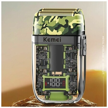 Kemei KM-TX 7, камуфляж, зеленый: характеристики и цены