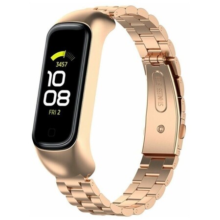 Стальной браслет для для Samsung Galaxy Fit 2 SM-R220 (розовое золото): характеристики и цены