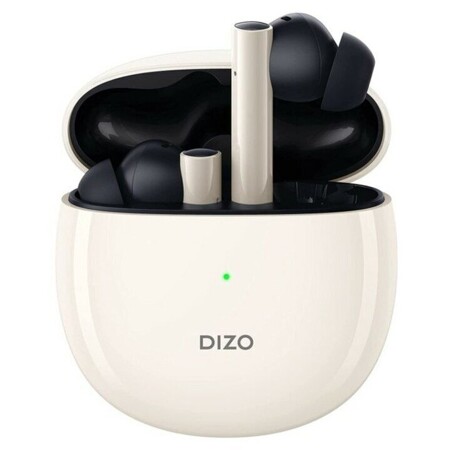 Наушники Dizo Gopods Creme, беспроводные, вакуумные, микрофон, BT 5.0, шумоподавление, белые: характеристики и цены