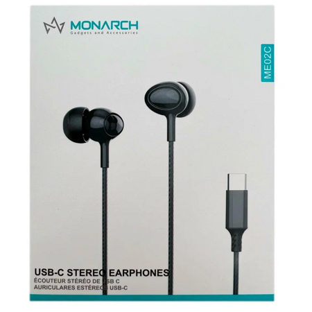 Monarch ME02C вакуумные с микрофоном / Черный: характеристики и цены