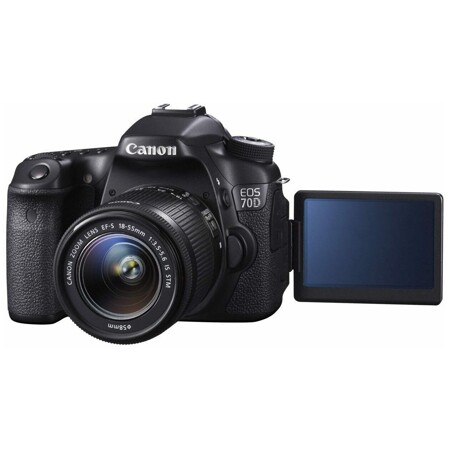 Canon EOS 70D Kit EF-S 18-55mm f/3.5-5.6 IS STM, черный: характеристики и цены
