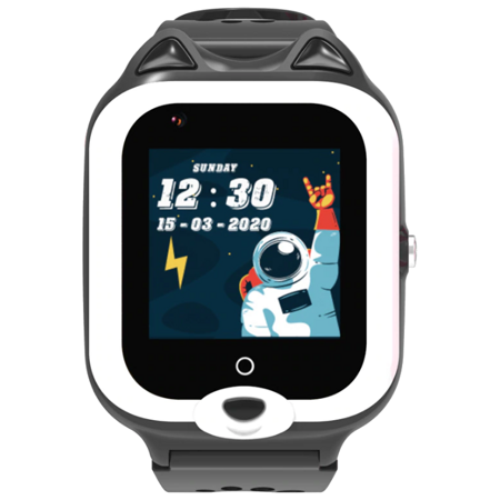 Детские смарт часы с видеокамерой и виброзвонком KT22 4G, черные: характеристики и цены