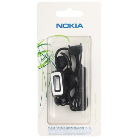 Nokia HS-31 для 6111/6230/6270/7360/N80 черная: характеристики и цены