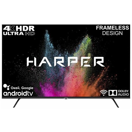 Harper 55U770TS (4K UHD 3840x2160, Smart TV) черный: характеристики и цены