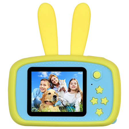 Детский фотоаппарат Kids Camera Зайчик (Желто-голубой): характеристики и цены