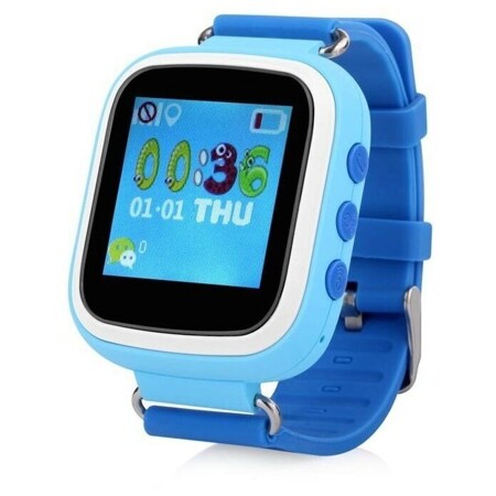 Детские умные часы телефон Watch GPS Q60, голубой: характеристики и цены