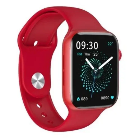 Умные часы SMART WATCH M16 PLUS 2021 44мм, (красный) с полноразмерным экраном и активным колесиком: характеристики и цены