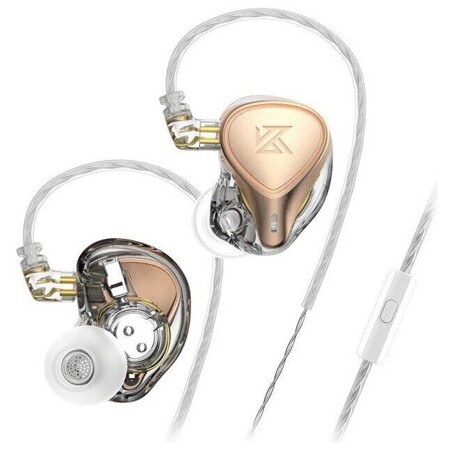 KZ Acoustics ZEX Pro с микрофоном (золотистый): характеристики и цены