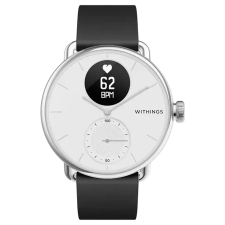 Withings ScanWatch 38мм with silicone band: характеристики и цены