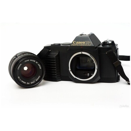 Canon T50 + Canon FD 50mm f1.8: характеристики и цены