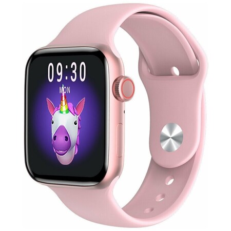 Умные смарт-часы Smart Watch HW22 Plus/Экран 1,75 дюйма/Беспроводная зарядка/Активное боковое колесико и кнопка (Розовый): характеристики и цены